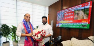 రక్షణ ప్రాజెక్టుల కోసం సీఎం కసరత్తు – రాజ్నాథ్ సింగ్తో రేవంత్ కీలక భేటీ
