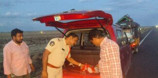 జాతీయ రహదారిపై ‘నాకా బందీ’.. కారంచేడు ఎస్ఐ ఆధ్వర్యంలో నిఘా