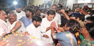 పెద్ది సుదర్శన్రెడ్డికి అశ్రునివాళులు వేలాదిగా తరలివచ్చిన జనం