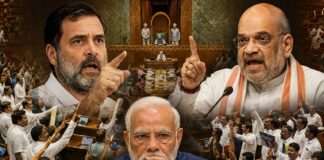 టార్గెట్ అమిత్ షా దద్దరిల్లిన పార్లమెంట్!