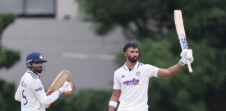 పడిక్కల్ సెంచరీతో భారత్ పోరాటం