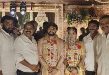 వివాహ వేడుకల్లో ఎమ్మెల్యే శంకర్ నూతన వధూవరులకు ఆశీస్సులు