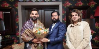 లండన్లో షిండేతో కోహ్లీ భేటీ