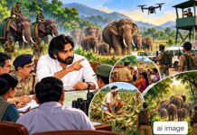 ఏనుగుల గుంపుపై పవన్ అలర్ట్